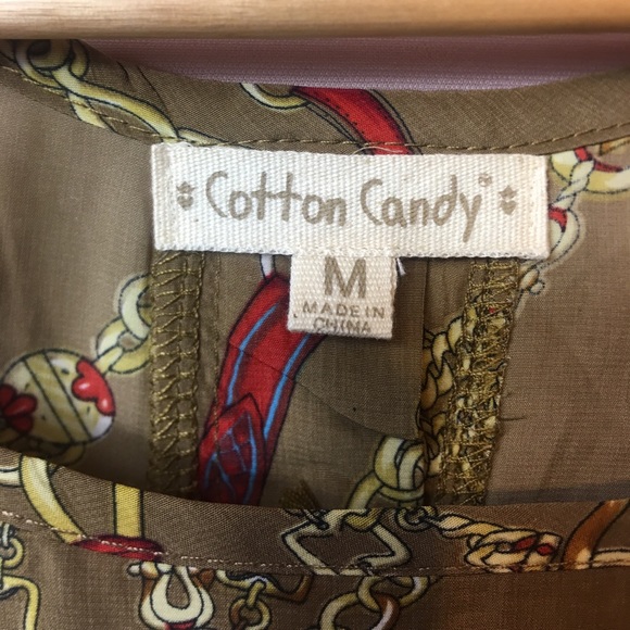 GOLD ‘COTTON CANDY’ CROP SUMMER SHIRT!! - Picture 5 of 7